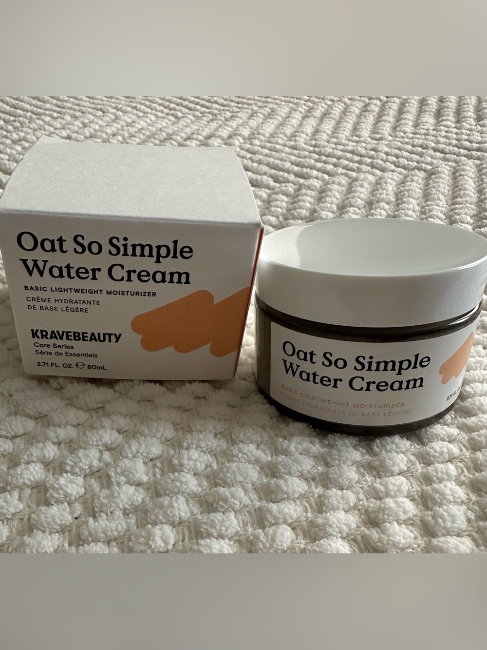 KraveBeauty Oat So Simple Water Cream - Lightweight Moisturizer 2.71 fl.oz